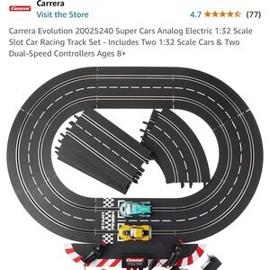 Carrera Evolution 20025240 Super Cars Analog Electric Slot Car Racing Track Set